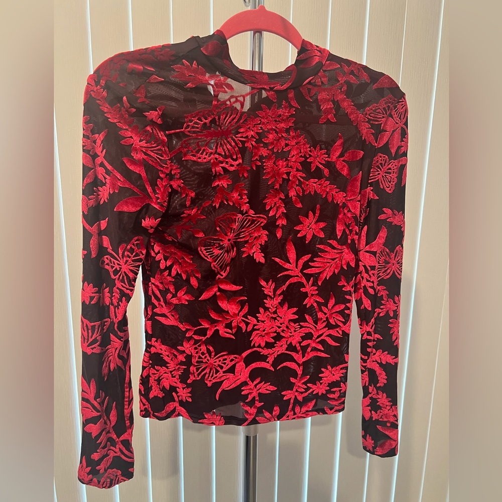 COPY - Red Velvet Long Sleeve Top